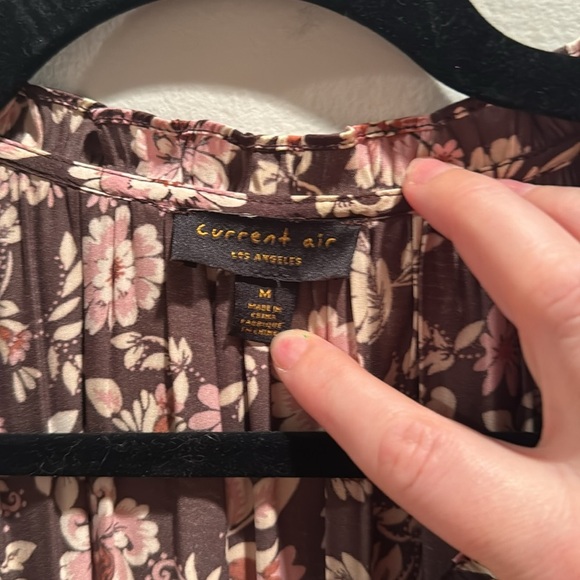 Anthropologie Current Air Alyce Floral Bohemian Mini Dress Medium - Picture 3 of 5